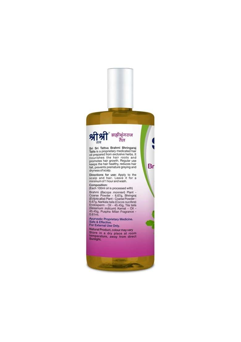 SRI SRI TATTV Brahmi Bhringaraj Taila - Anti Graying, 100 ml - Indya