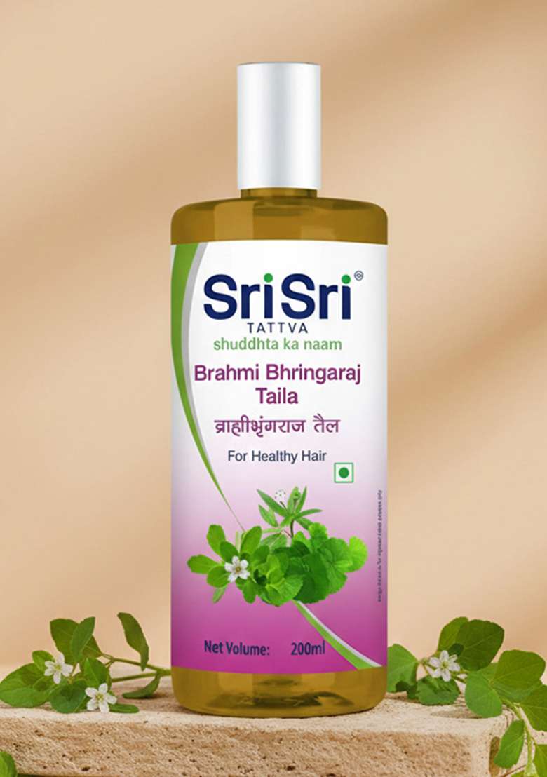 SRI SRI TATTV Brahmi Bhringaraj Taila - Anti Graying, 200 ml - Indya
