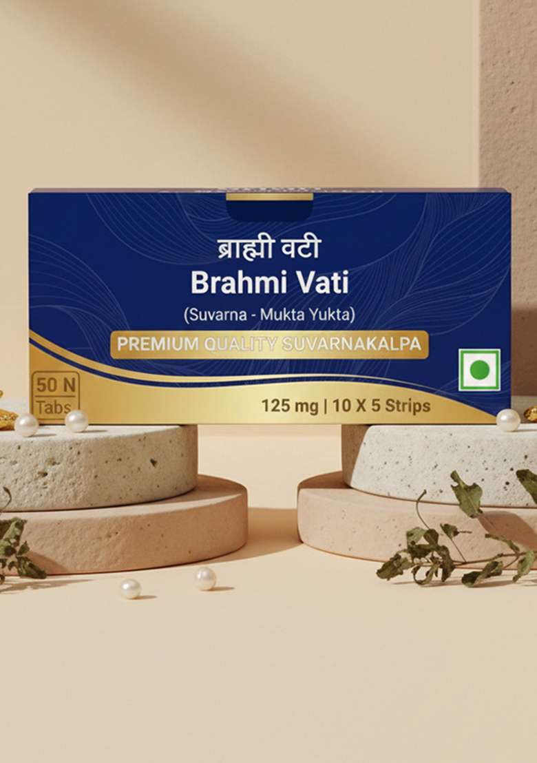 SRI SRI TATTV Brahmi Vati (Suvarna - Mukta Yukta) Suvarnayukta, Tablets | 125 mg - Indya
