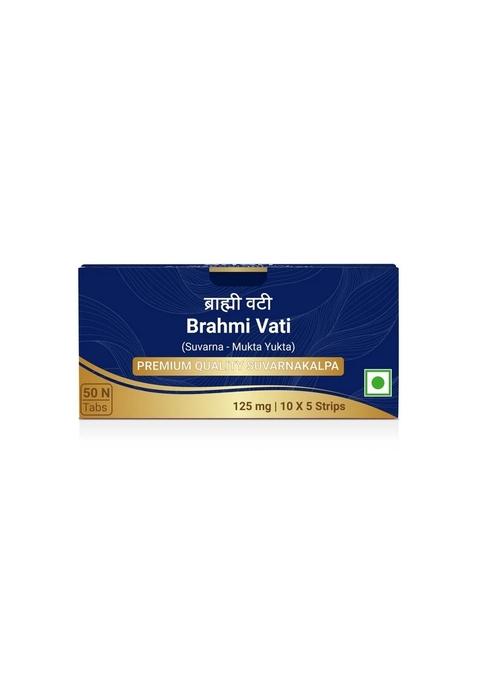 SRI SRI TATTV Brahmi Vati (Suvarna - Mukta Yukta) Suvarnayukta, Tablets | 125 mg