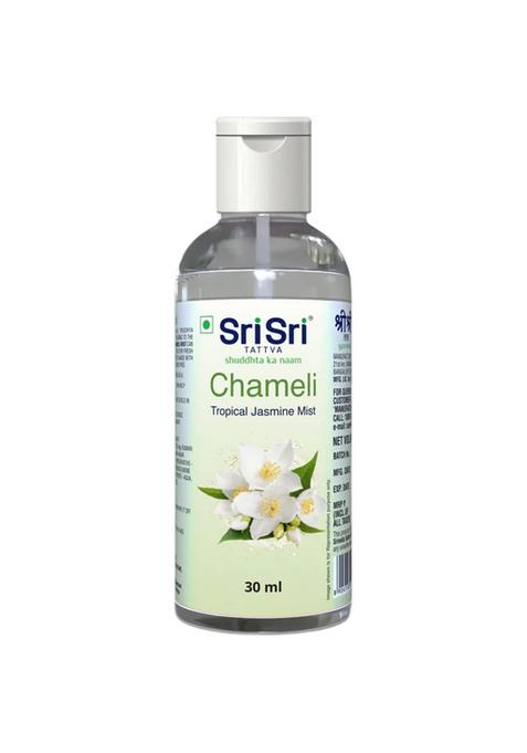SRI SRI TATTV Chameli - Tropical Jasmine Mist | Keep Your Skin Calm And Refreshed | Cleanser, Moisturiser, Toner, Fragrance | Flip Top Bottle | 30 ml
