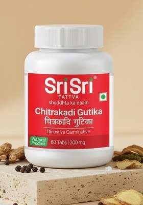 SRI SRI TATTV Chitrakadi Gutika - Digestive Carminative, 60 Tabs | 300 mg