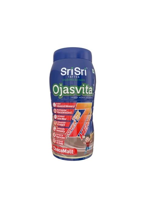 SRI SRI TATTV ChocoMalt Ojasvita - Sharp Mind & Fit Body | Herbal Drink | 1 kg, Pet Jar