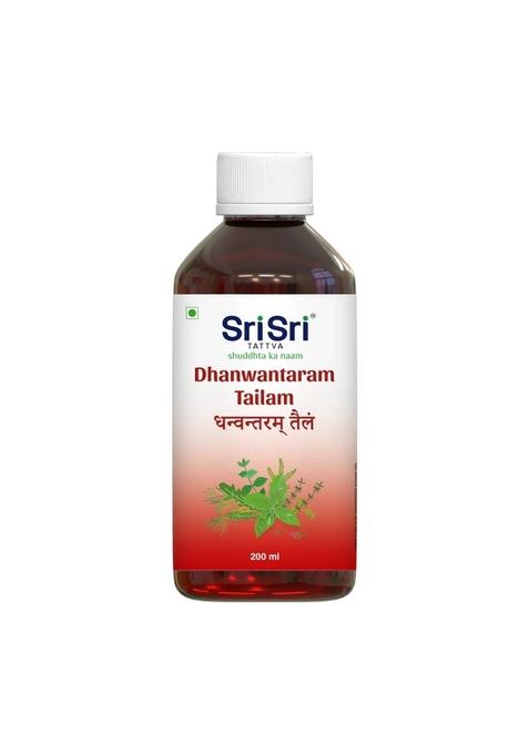 SRI SRI TATTV Dhanvantram Taila | Post Natal Care | Enhance Joint Health & Alleviate Muscle Pain - 200 ml
