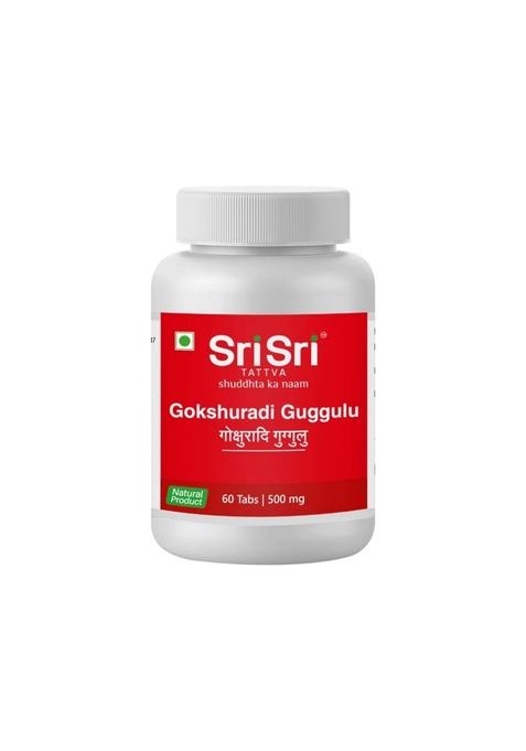 SRI SRI TATTV Gokshuradi Guggulu - Urinary Disorders, 60 Tabs | 500 mg