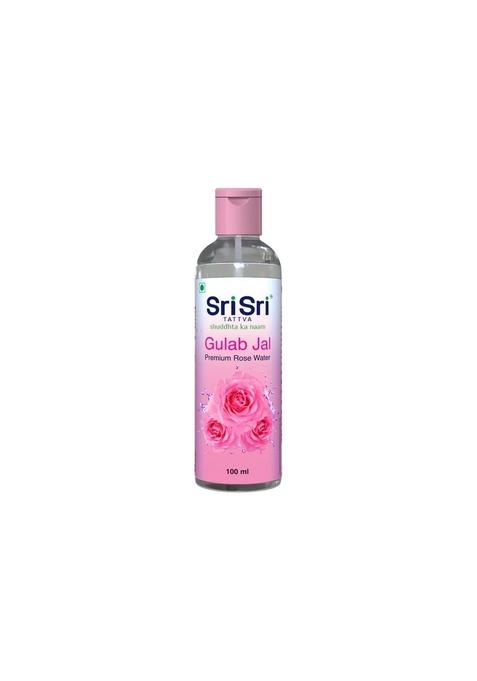 SRI SRI TATTV Gulab Jal - Premium Rose Water | Toner Cleanser Moisturizer | Flip Top Bottle | 100 ml