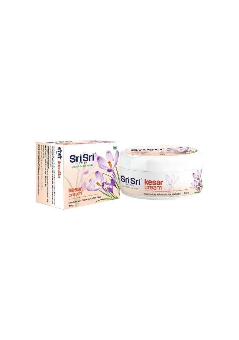 SRI SRI TATTV Kesar Cream - Moisturiser, Protects & Adds Glow, 100 g - Indya