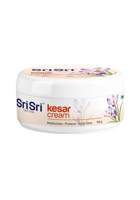 SRI SRI TATTV Kesar Cream - Moisturiser, Protects & Adds Glow, 100 g