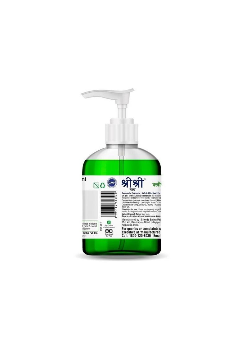 SRI SRI TATTV Kleanup Handwash Aloe Vera, Neem & Orange, 300 ml