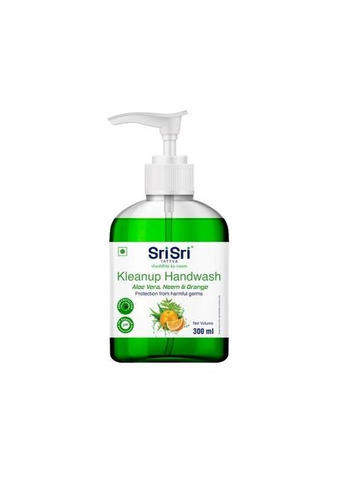 SRI SRI TATTV Kleanup Handwash Aloe Vera, Neem & Orange, 300 ml