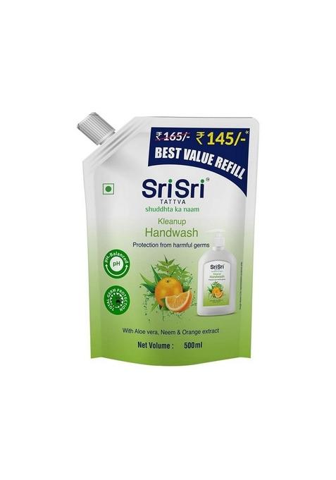 SRI SRI TATTV Kleanup Handwash Best Value Refill, 500 ml