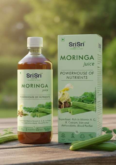 SRI SRI TATTV Moringa Juice - Powerhouse Of Nutrients | Superfood, Rich In Vitamin A,C,B, Calcium, Iron And Antioxidants, Blood Purifier | 1 L