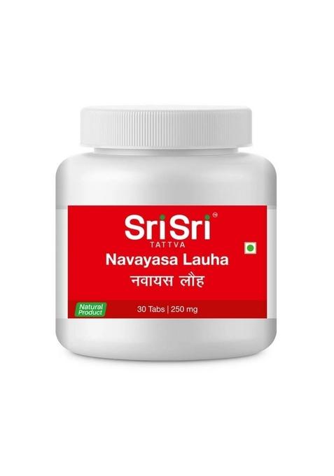 SRI SRI TATTV Navayasa Lauha - Effective in Jaundice, Worms & Anaemia, 30 Tabs | 250 mg