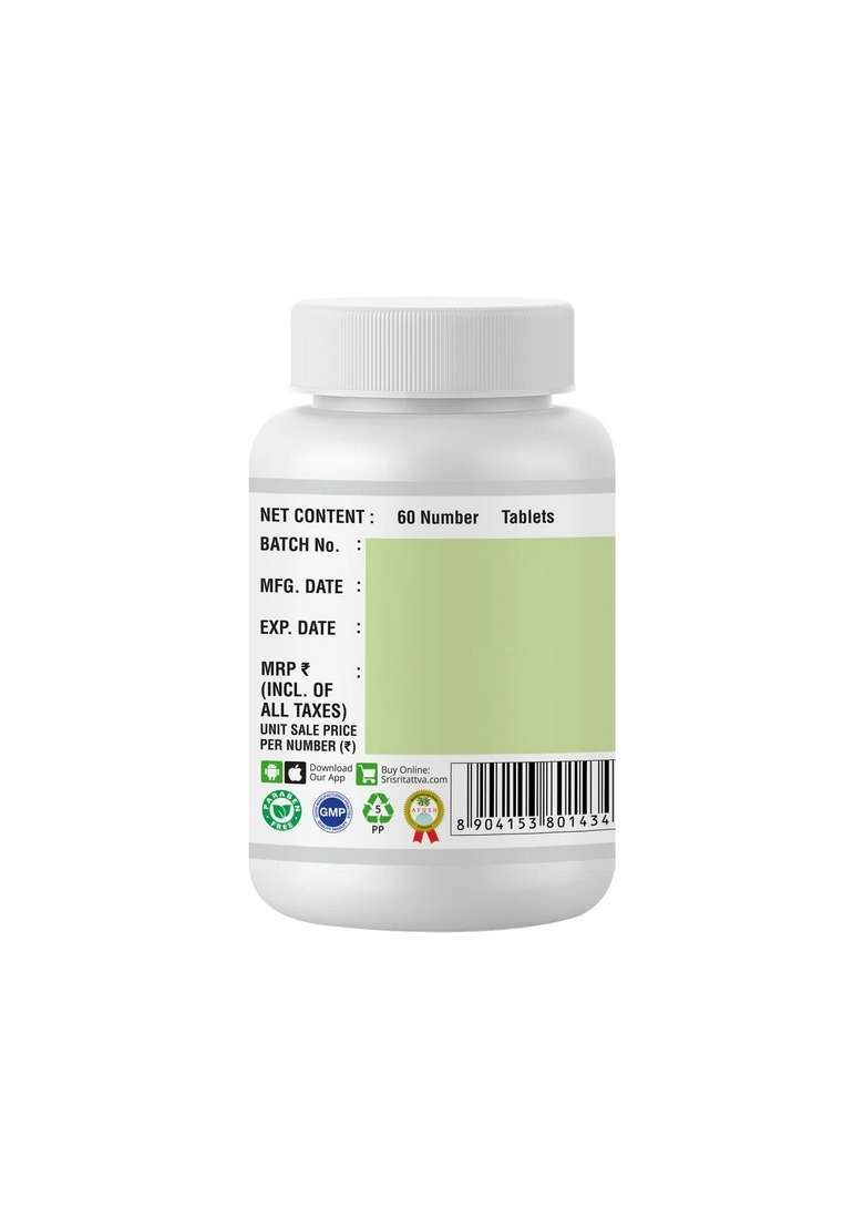 SRI SRI TATTV Neem Tablet - Complete Skin Care, 60 Tabs | 300 mg - Indya