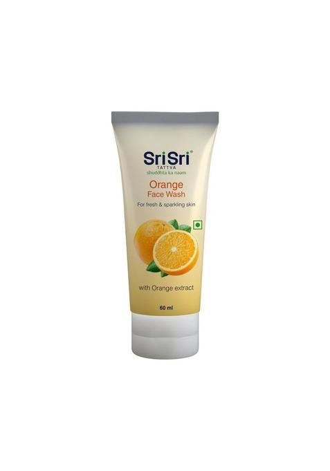 SRI SRI TATTV Orange Face Wash - Feel of Freshness, 60 ml