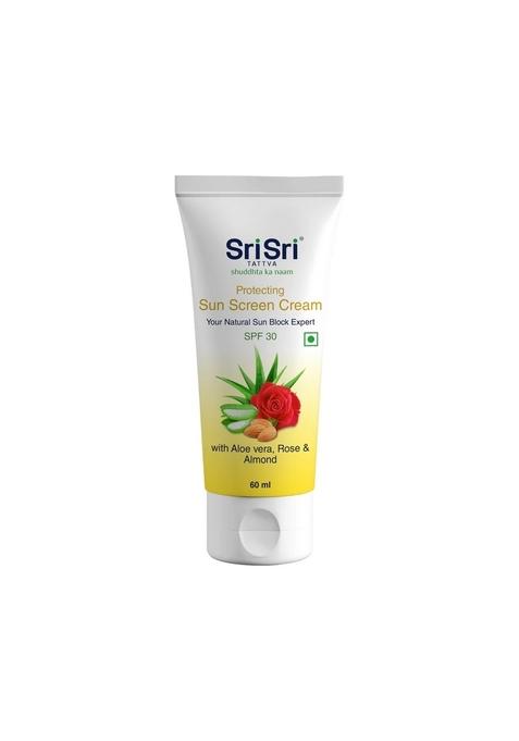 SRI SRI TATTV Protecting Sunscreen Cream - Natural Sun Block Expert, 60 ml