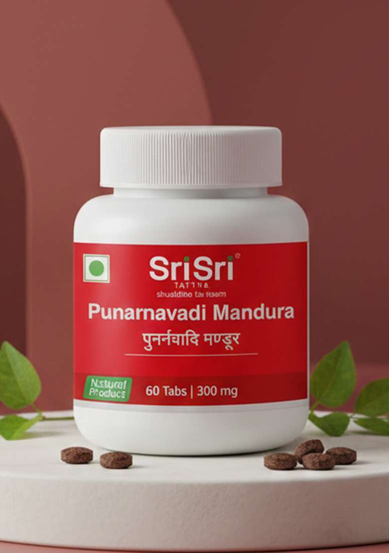 SRI SRI TATTV Punarnavadi Mandura, 60 Tabs | 300mg - Indya