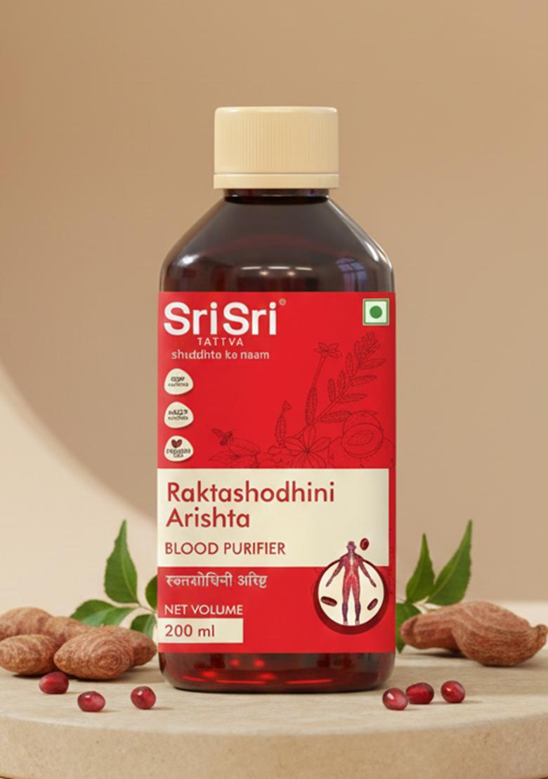 SRI SRI TATTV Raktashodhini Arishta Syrup - Blood Purifier, 200 ml - Indya