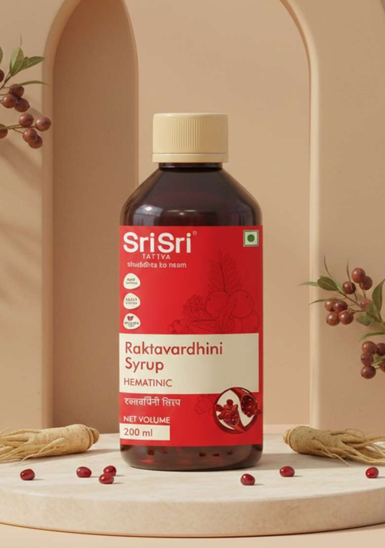 SRI SRI TATTV Raktavardhini Syrup - Hematinic | Restore The Sparkle Of Red | 200 ml - Indya