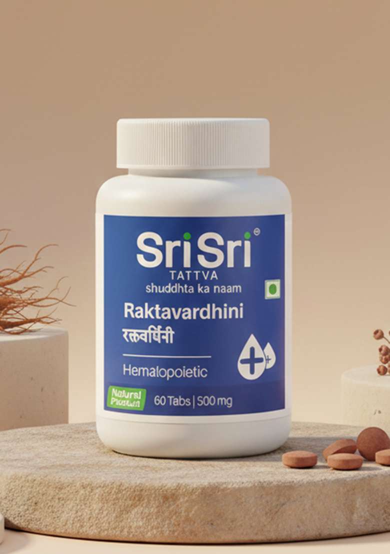 SRI SRI TATTV Raktavardhini Tablet - Hematopoietic, 60 Tabs | 500 mg - Indya