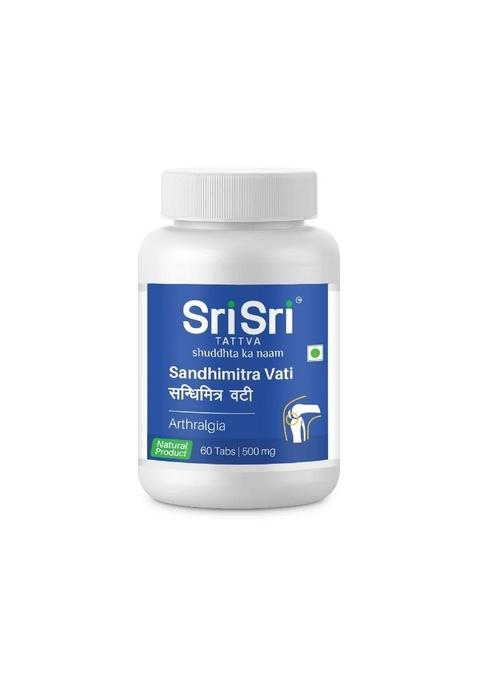 SRI SRI TATTV Sandhimitra Vati - A Pain Reliever | Reduces Joint Stiffness, Relieves Pain & Improves Joint Health | 60 Tabs, 500 mg