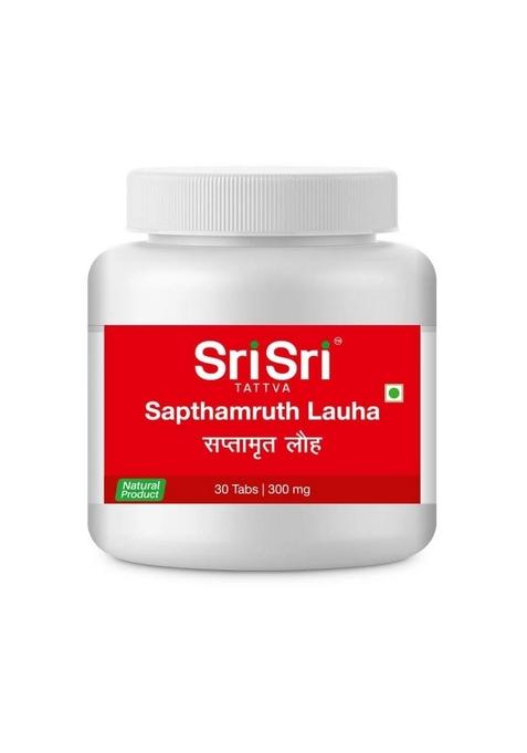SRI SRI TATTV Sapthamruth Lauha, 30Tabs | 300 mg