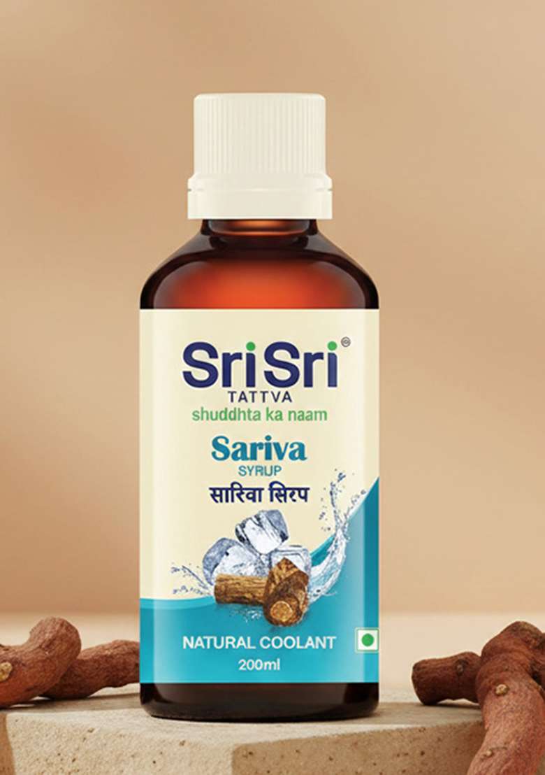 SRI SRI TATTV Sariva Syrup - Natural Coolant, 200 ml - Indya