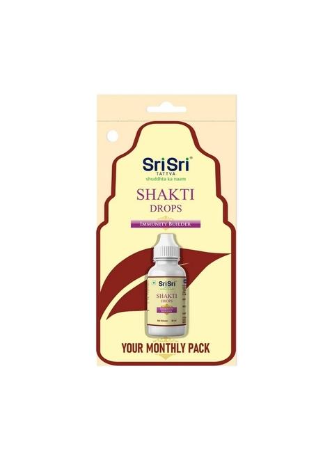 SRI SRI TATTV Shakti Drops - Ayurvedic Immunity Booster For All | Best For Strength & Stamina, Relief From Cold & Sore Throat | Monthly Pack | 30 ml