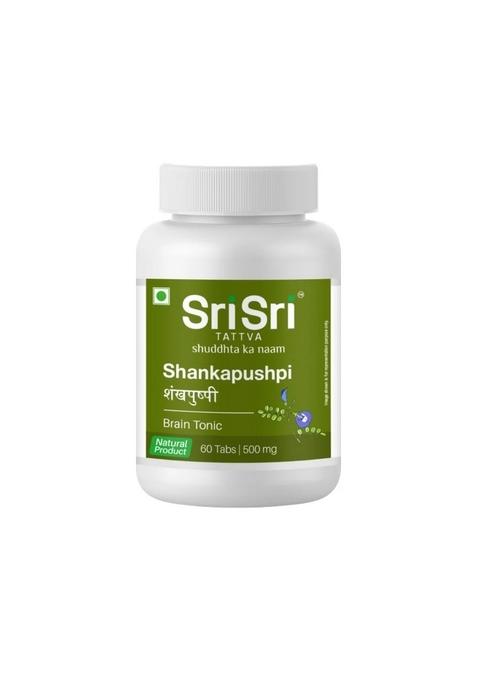 SRI SRI TATTV Shankapushpi - Brain Tonic, 60 Tabs | 500 mg