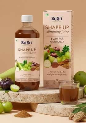 SRI SRI TATTV Shape Up Slimming Juice - Burn Fat Naturally | 7 Potent Herbs For Weight Management | 1 L