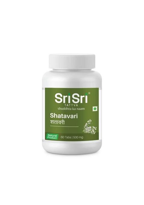 SRI SRI TATTV Shatavari - Complete Women's Care, 60 Tabs | 500 mg