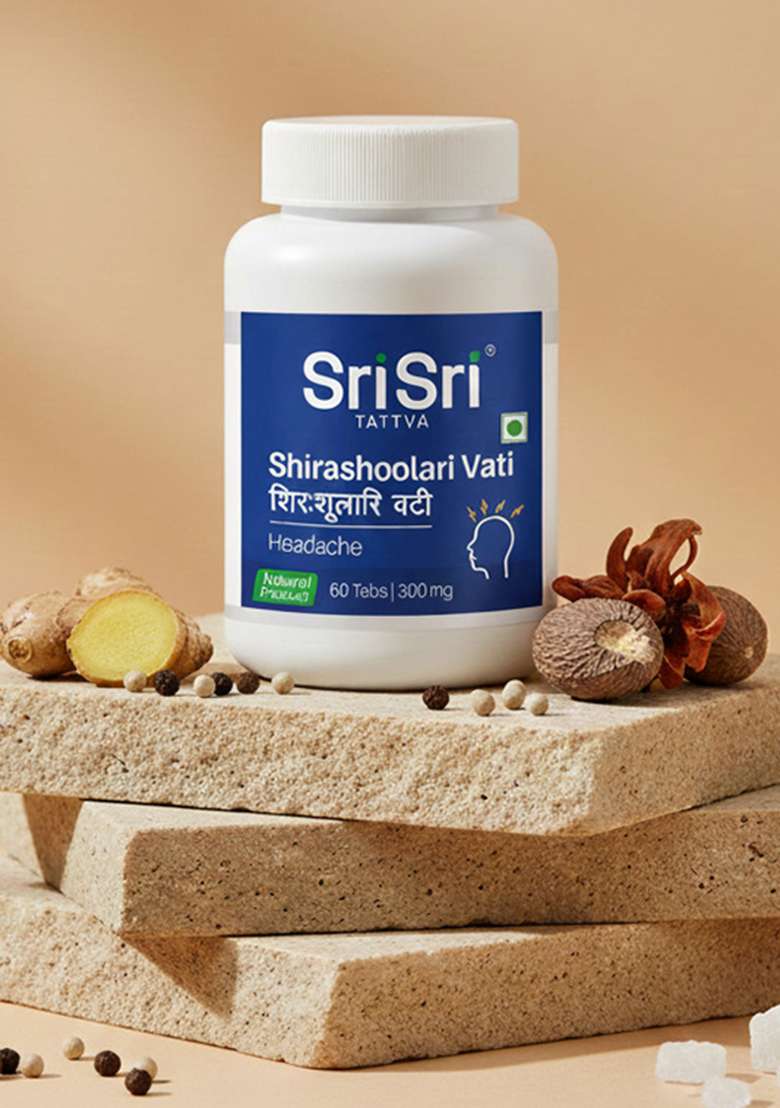 SRI SRI TATTV Shirashoolari Vati - Headache, 60 Tabs | 300 mg - Indya