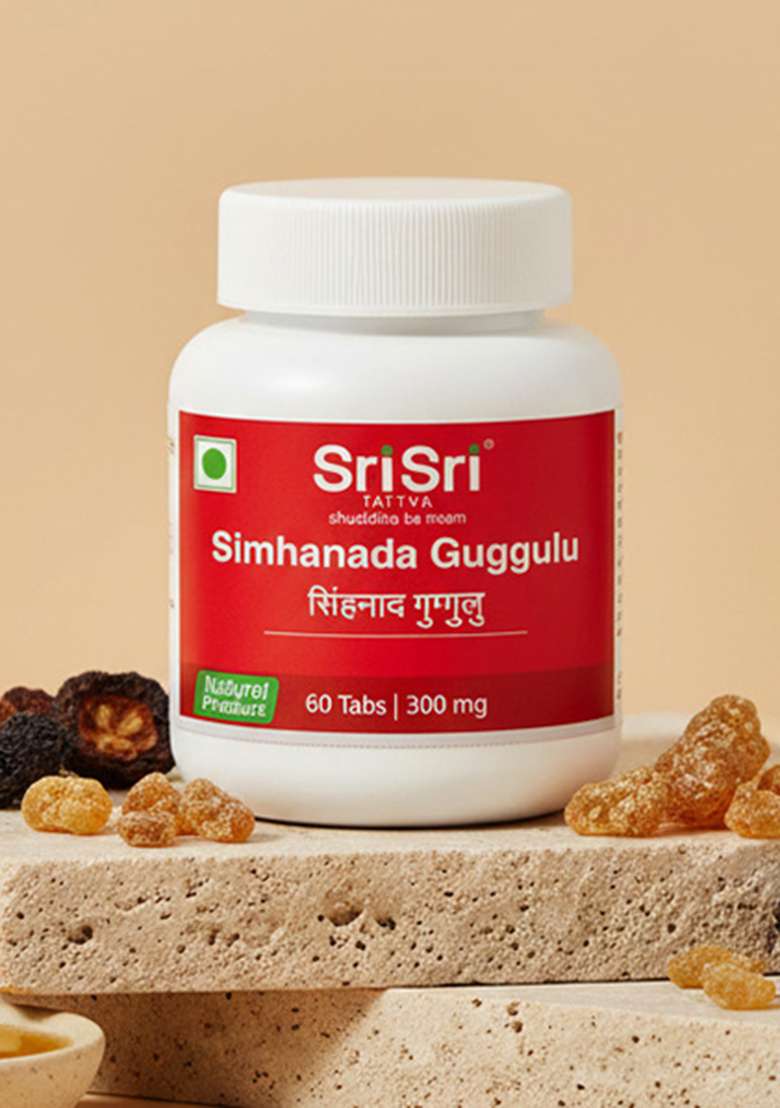 SRI SRI TATTV Simhanada Guggulu, 60 Tabs | 300mg - Indya