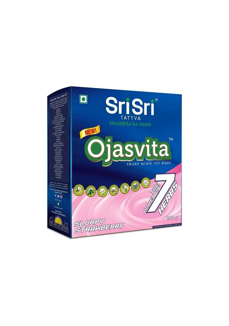 SRI SRI TATTV Strawberry Ojasvita - Sharp Mind & Fit Body, 200 g - Indya
