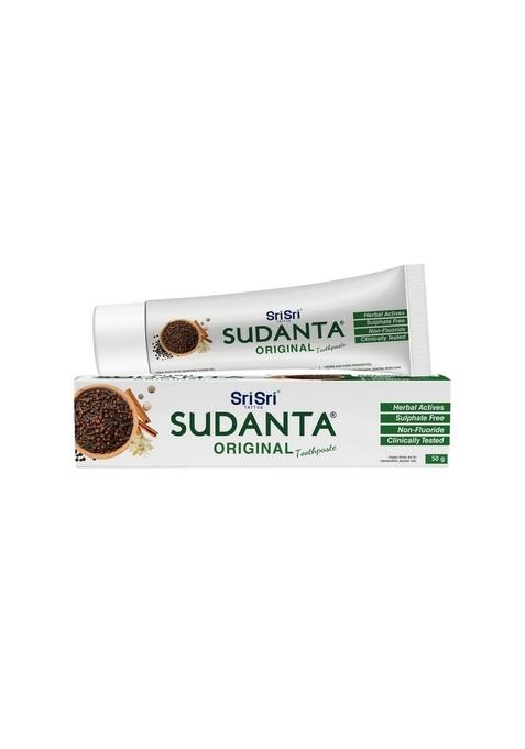 SRI SRI TATTV Sudanta Original Toothpaste - Non - Fluoride - 100% Vegetarian, 50 g