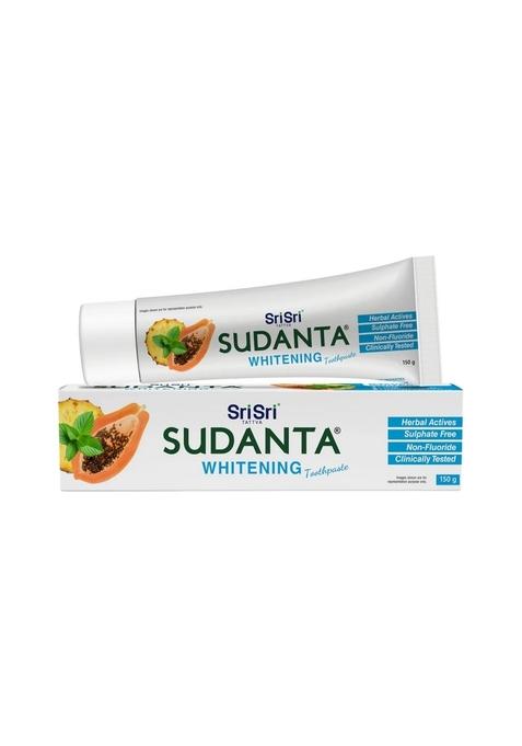 SRI SRI TATTV Sudanta Whitening Toothpaste - Non - Fluoride - 100% Vegetarian, 150 g