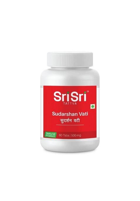 SRI SRI TATTV Sudarshan Vati - Fever & liver Disorders , 60 Tabs | 500 mg