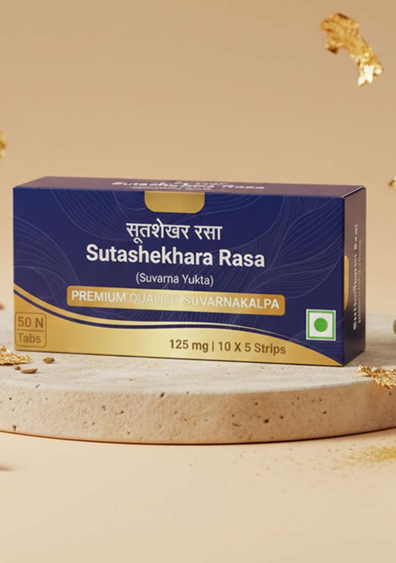 SRI SRI TATTV Sutashekhara Rasa (Suvarna Yukta) Tablets | 125 mg - Indya
