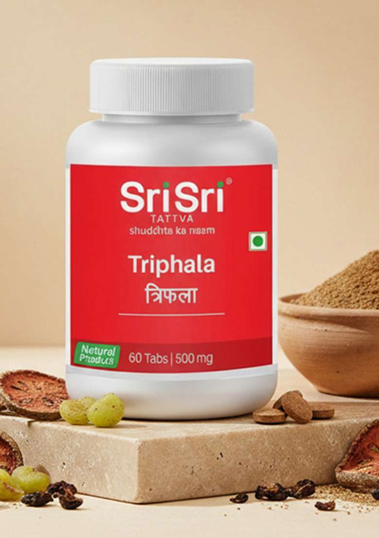 SRI SRI TATTV Triphala - Tridosha Balancer, 60 Tabs | 500 mg - Indya