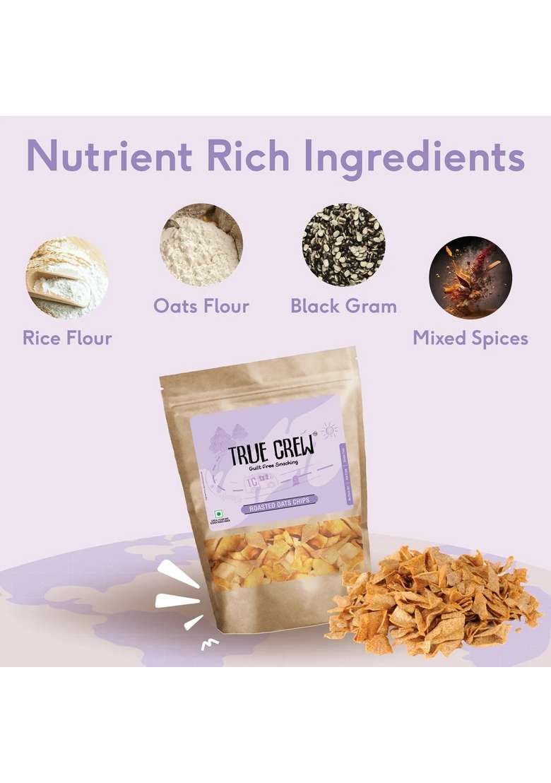 SRI SRI TATTV TRUE CREW - Oats Chips, 125 g - Indya