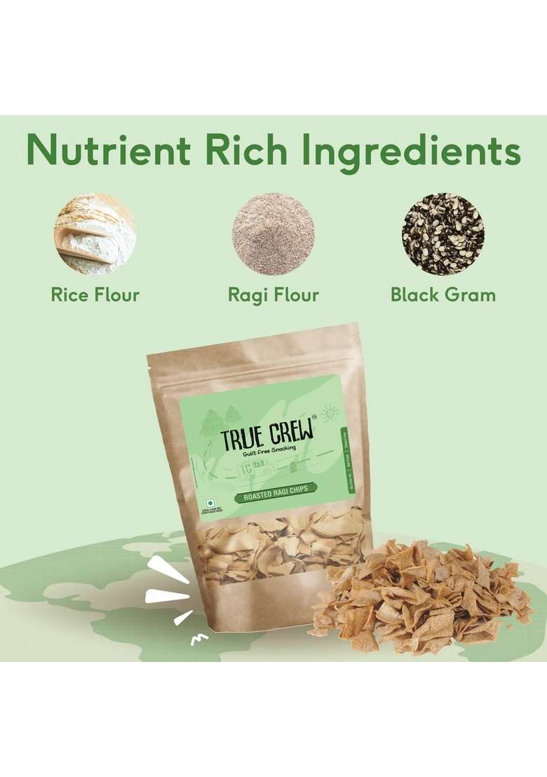 SRI SRI TATTV TRUE CREW - Ragi Chips 125g - Indya
