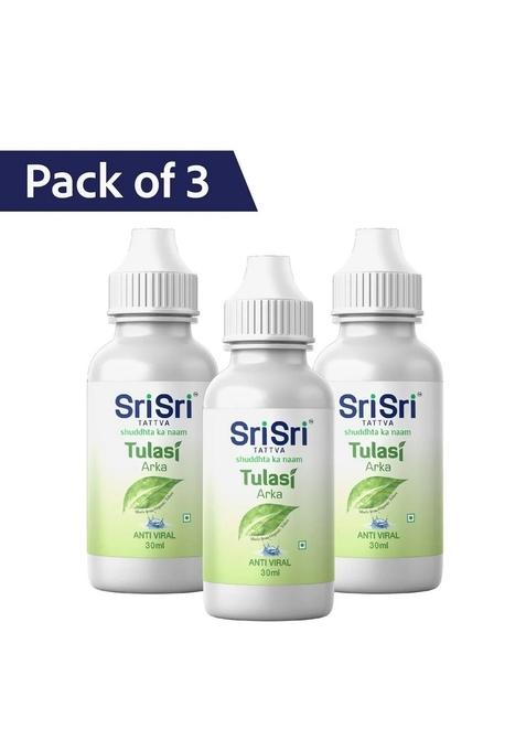 SRI SRI TATTV Tulasi Arka - Anti Viral, 30ml (Pack of 3)