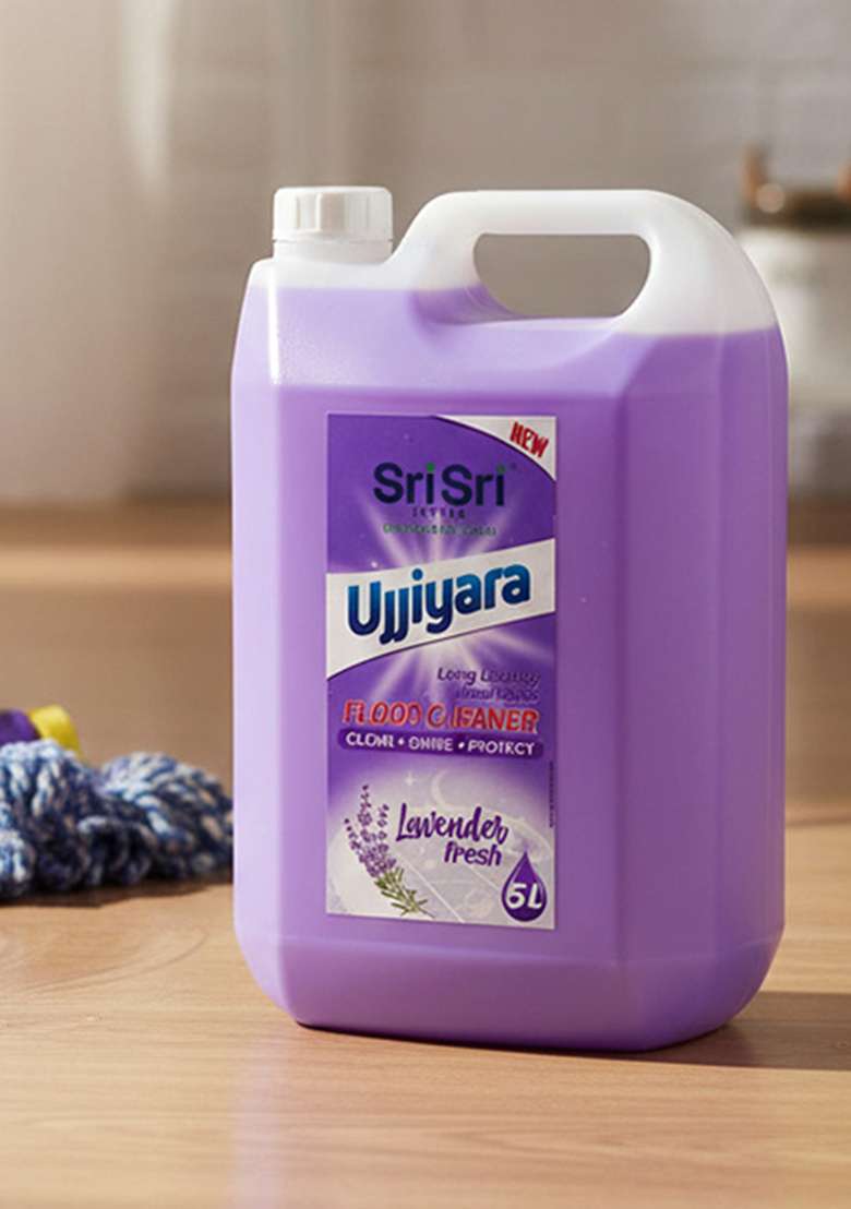 SRI SRI TATTV Ujjiyara Floor Cleaner Lavender Fresh - Long Lasting Freshness, 5 L - Indya