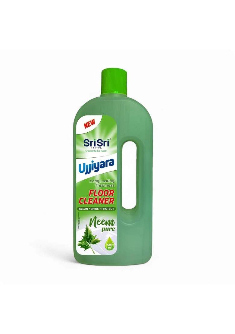 SRI SRI TATTV Ujjiyara Floor Cleaner Neem Pure - Long Lasting Freshness, 500ml (Buy 1 Get 1) - Indya
