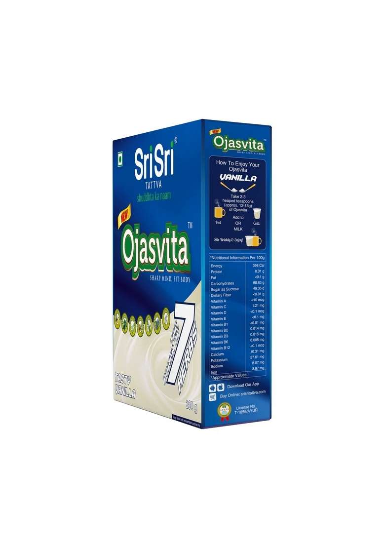 SRI SRI TATTV Vanilla Ojasvita - Sharp Mind & Fit Body, 200 g - Indya