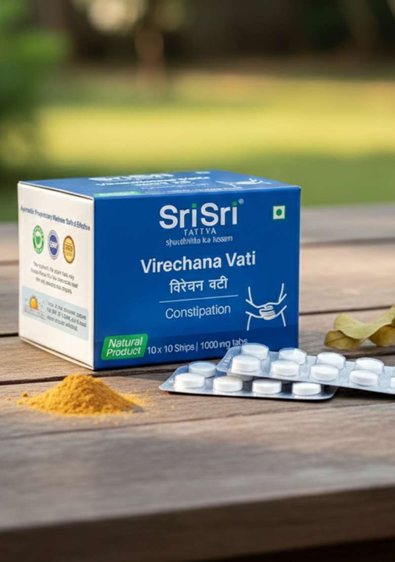 SRI SRI TATTV Virechana Vati | In Constipation & For Better Cleansing With Laxative Effect | Strengthens Digestions And Improves Cleansing | 1000 mg - Indya