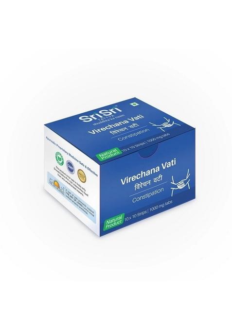 SRI SRI TATTV Virechana Vati | In Constipation & For Better Cleansing With Laxative Effect | Strengthens Digestions And Improves Cleansing | 1000 mg