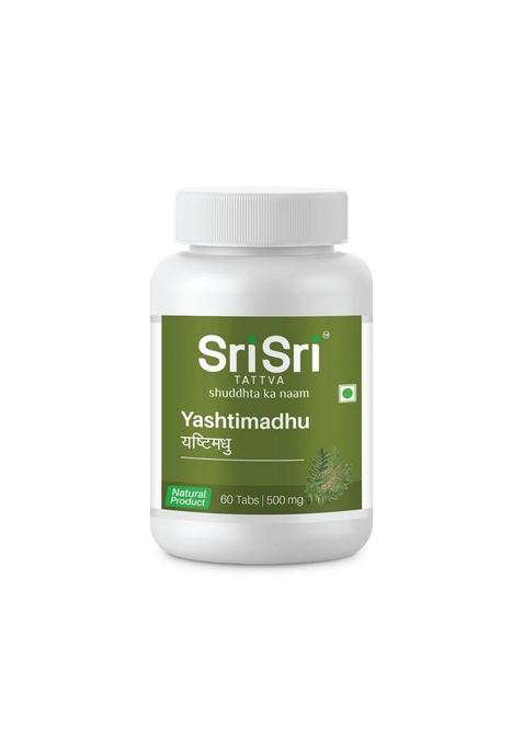 SRI SRI TATTV Yashtimadhu - For Treating Ulcers, 60 Tabs | 500 mg