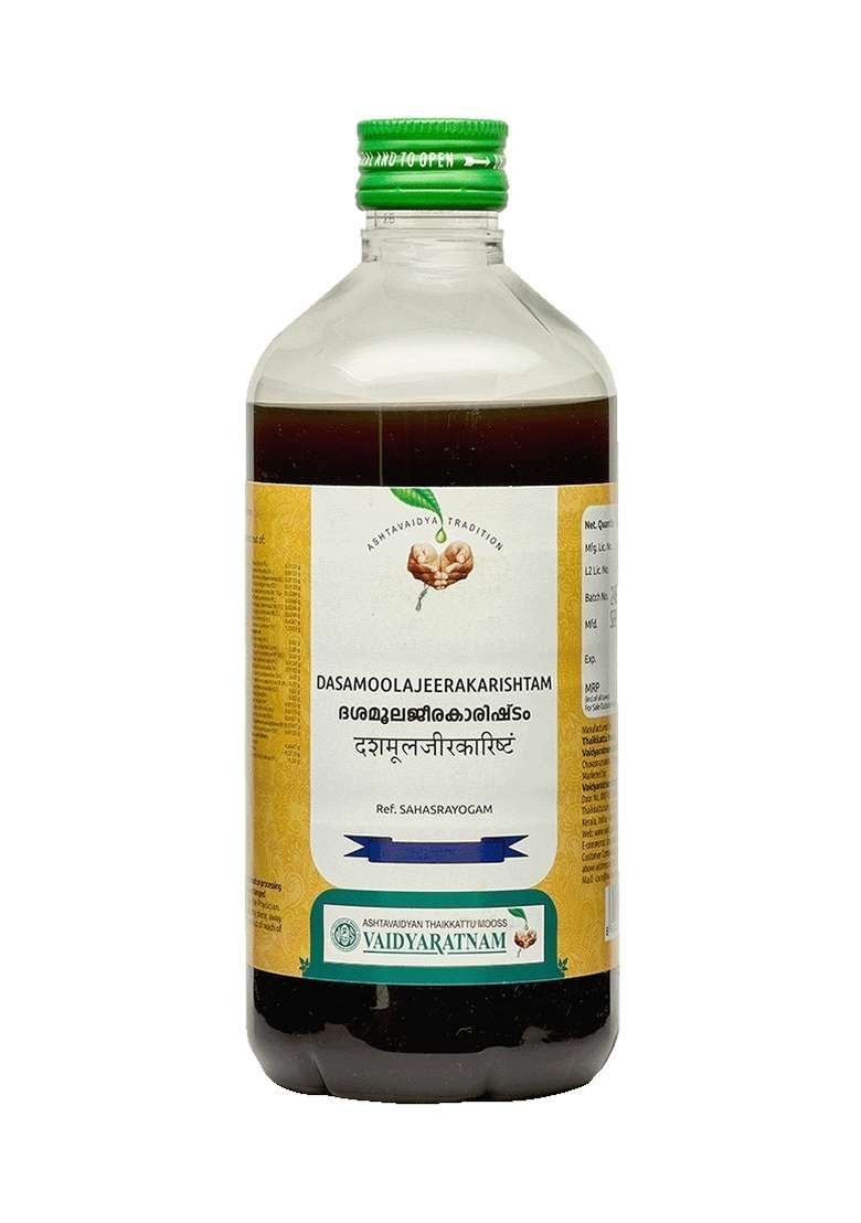 Vyoshamritham Dasamoolajeerakarishtam 450 Ml - Indya