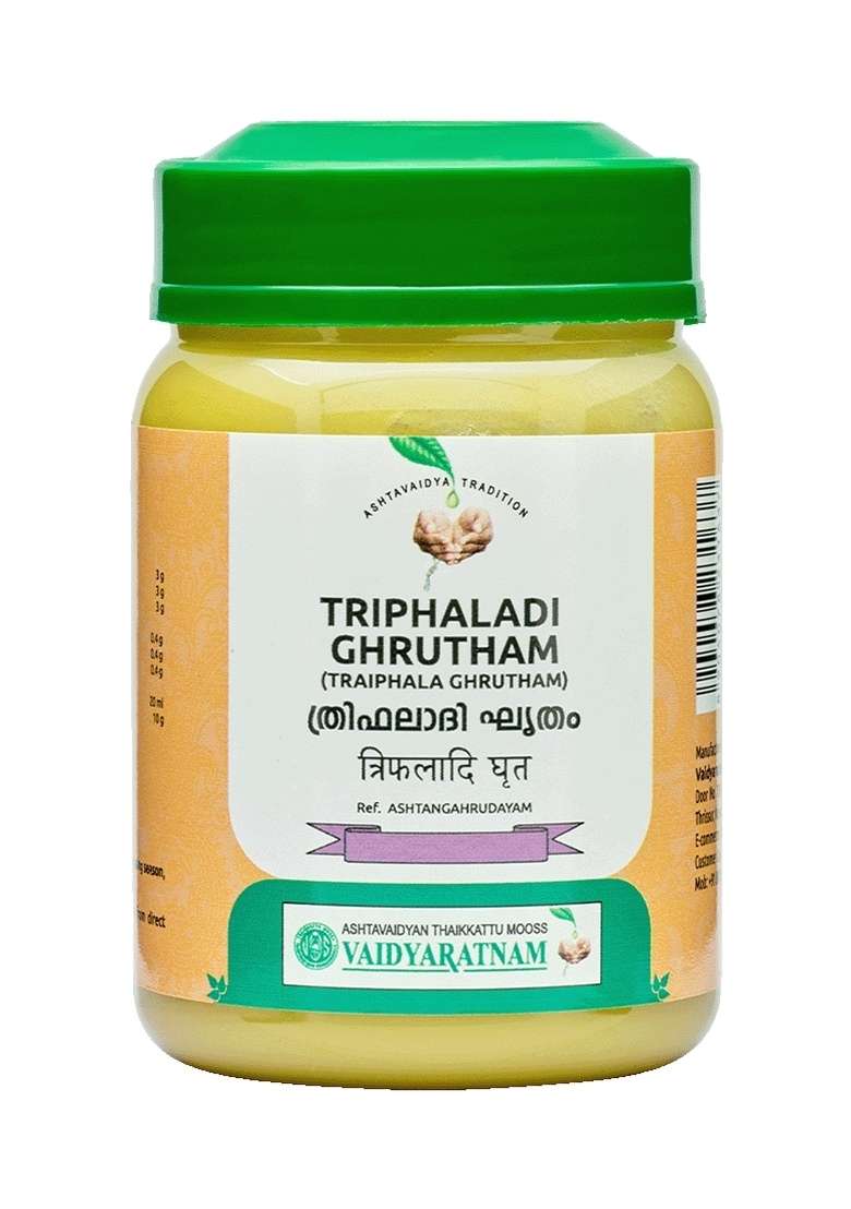 Vyoshamritham Triphaladi Ghrutham(Traiphala Ghrutham) 150 Gm - Indya